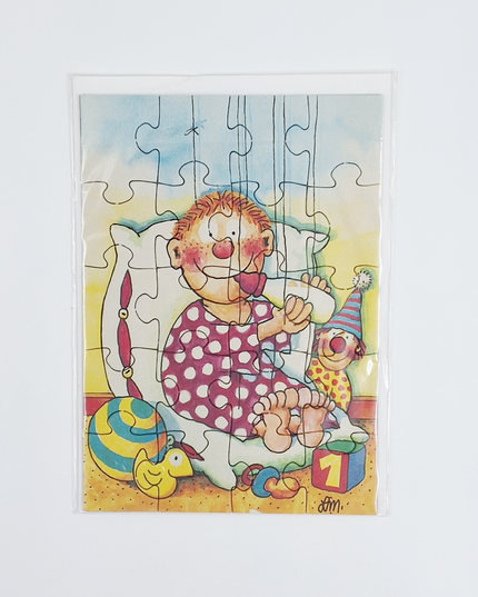 Jigsaw Greeting Card (20 pieces) - Baby Boy (02-117)