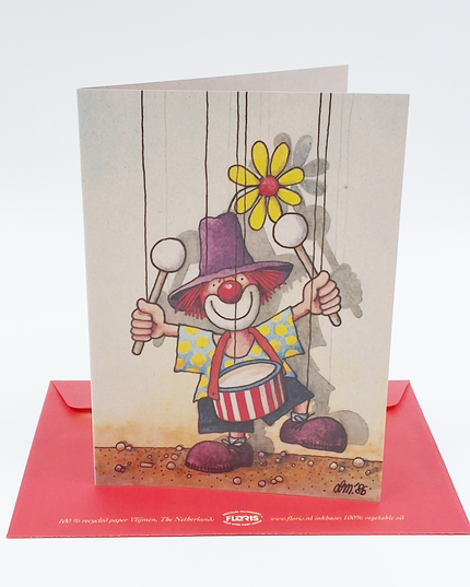 Greeting card drummer (02-301)