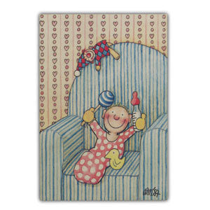 Wenskaart baby zetel (02-303)