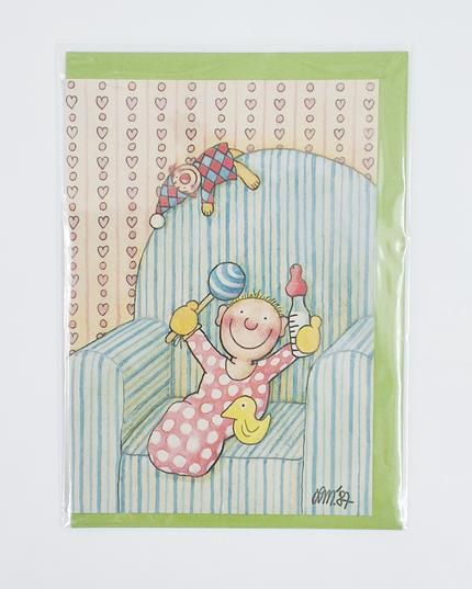 Greeting card baby car seat (02-303)