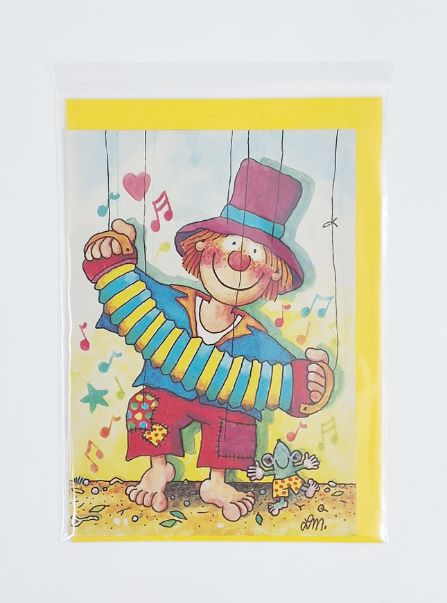 Wenskaart harmonika (02-307)