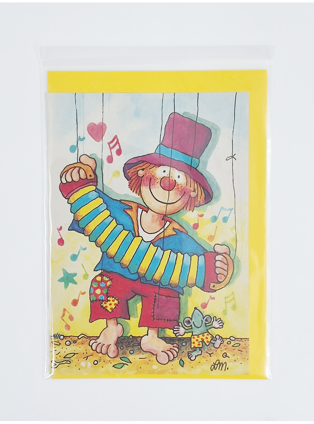 Wenskaart harmonika (02-307)
