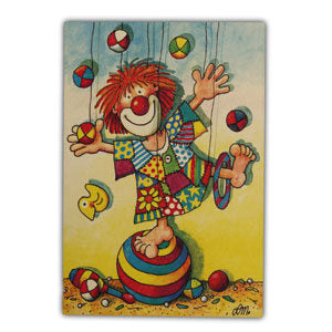 Wenskaart jongleur (02-308)