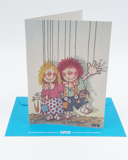 Wenskaart jongen & meisje (02-310)