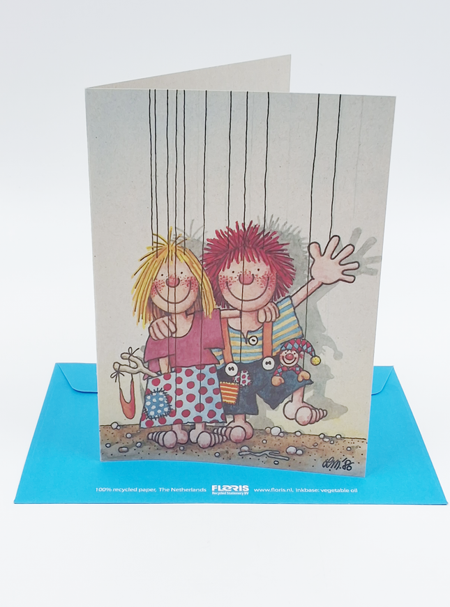 Wenskaart jongen & meisje (02-310)