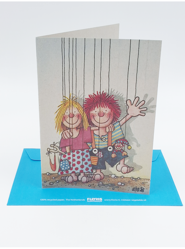 Wenskaart jongen & meisje (02-310)