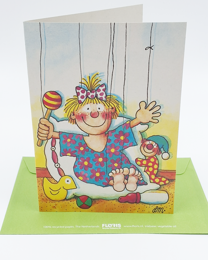Wenskaart baby meisje (02-316)