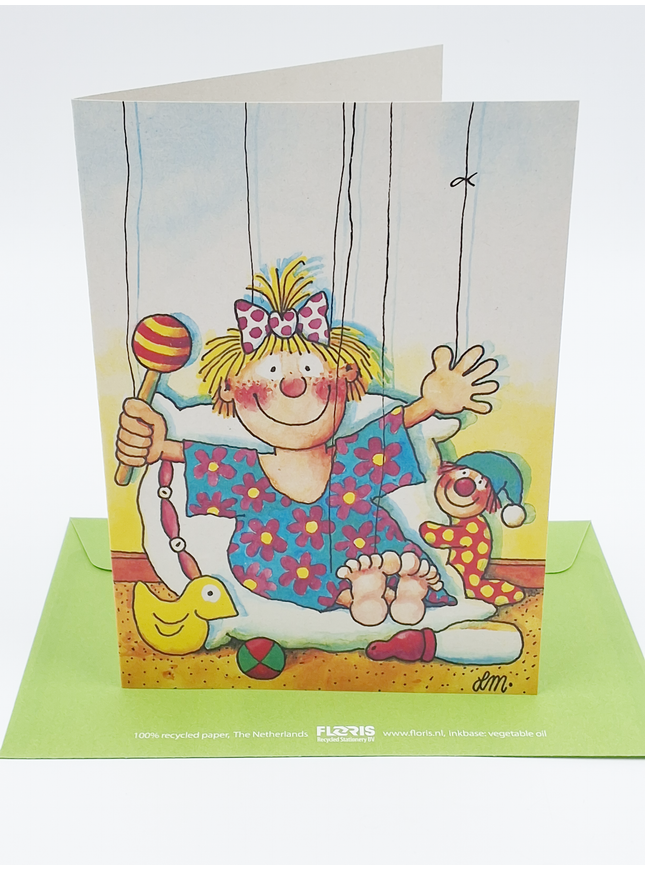 Wenskaart baby meisje (02-316)