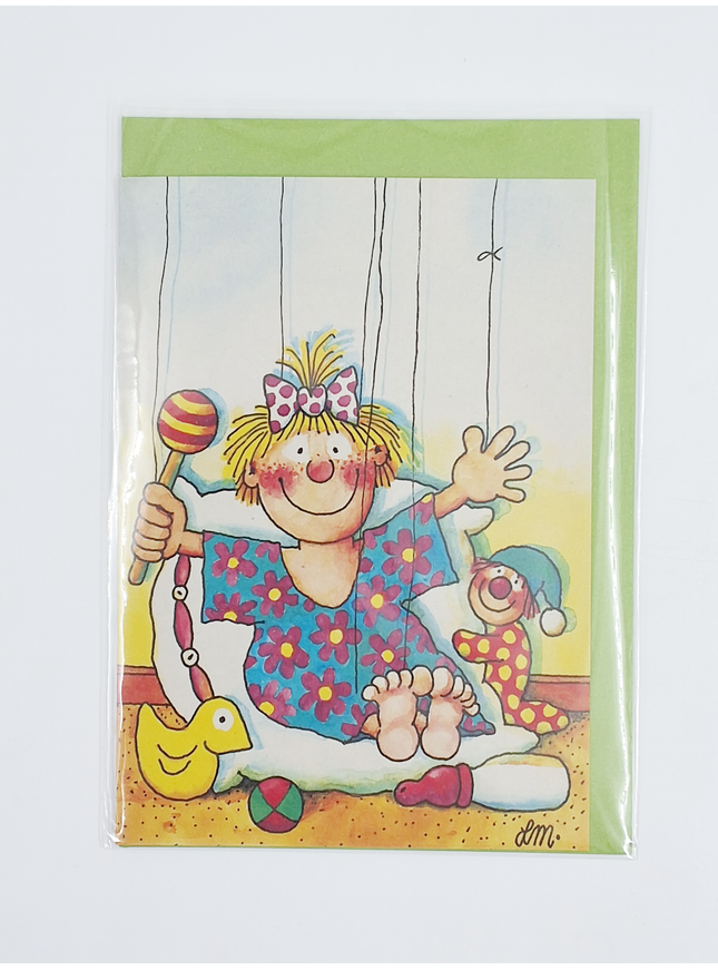 Wenskaart baby meisje (02-316)