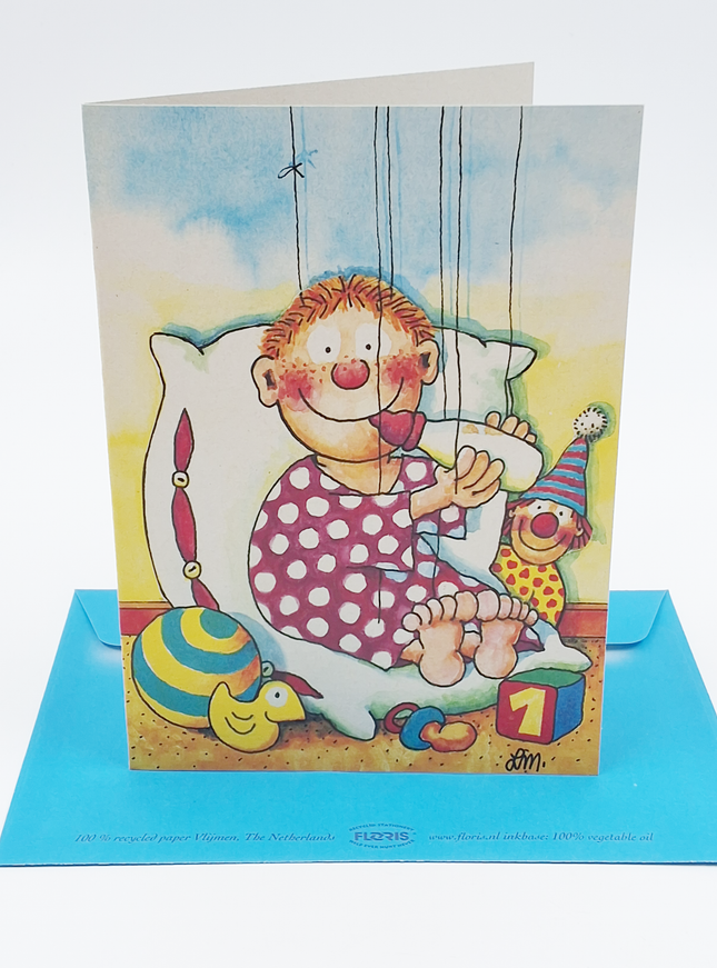 Wenskaart baby jongen (02-317)