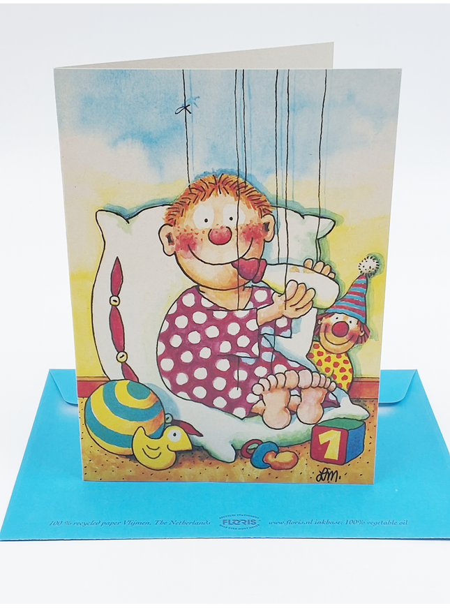 Wenskaart baby jongen (02-317)