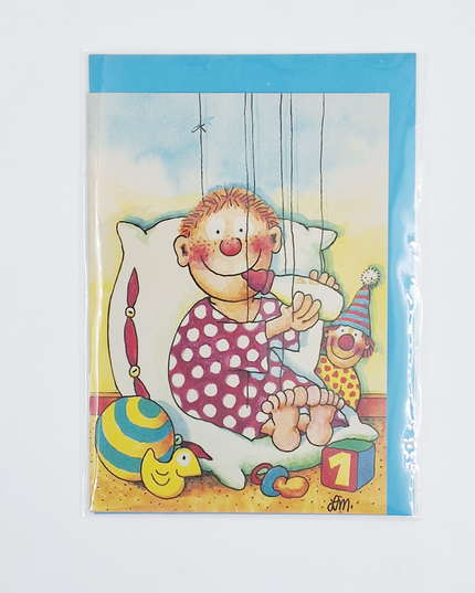 Wenskaart baby jongen (02-317)