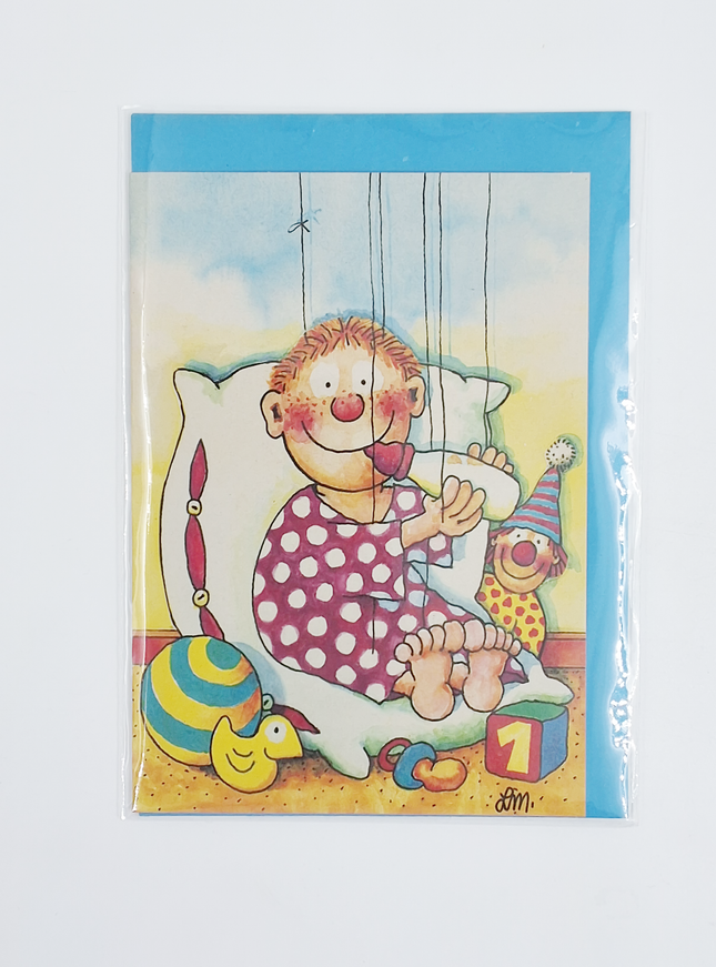 Wenskaart baby jongen (02-317)