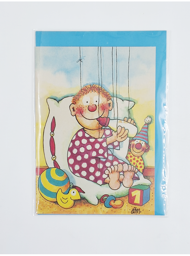 Wenskaart baby jongen (02-317)