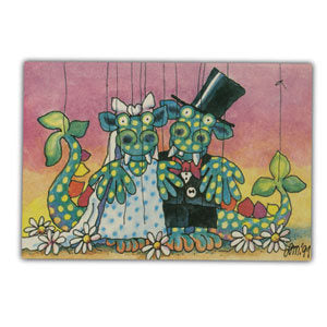 Greeting card dragon wedding (02-330)