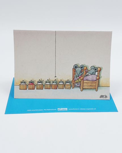 Greeting card mouse family (02-353)