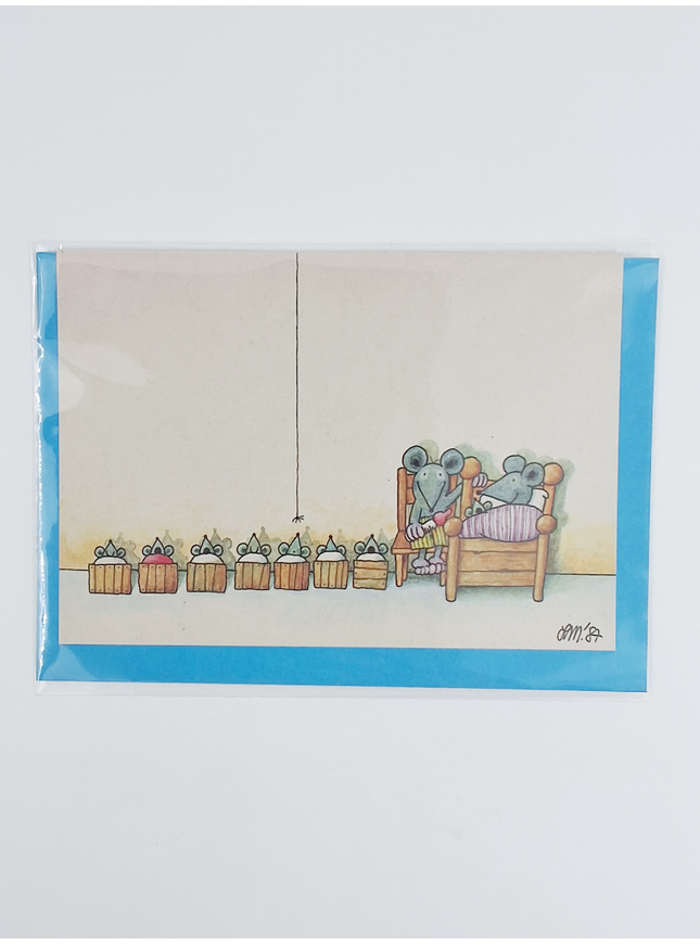 Wenskaart muizenfamilie (02-353)