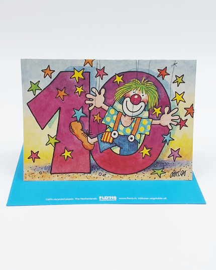Wenskaart "10" (02-362)