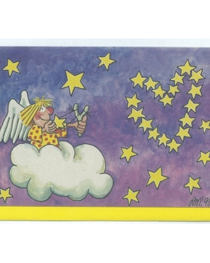 Angel cloud greeting card