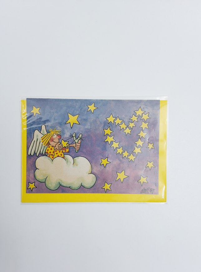 Wenskaart engelwolk (02-371)