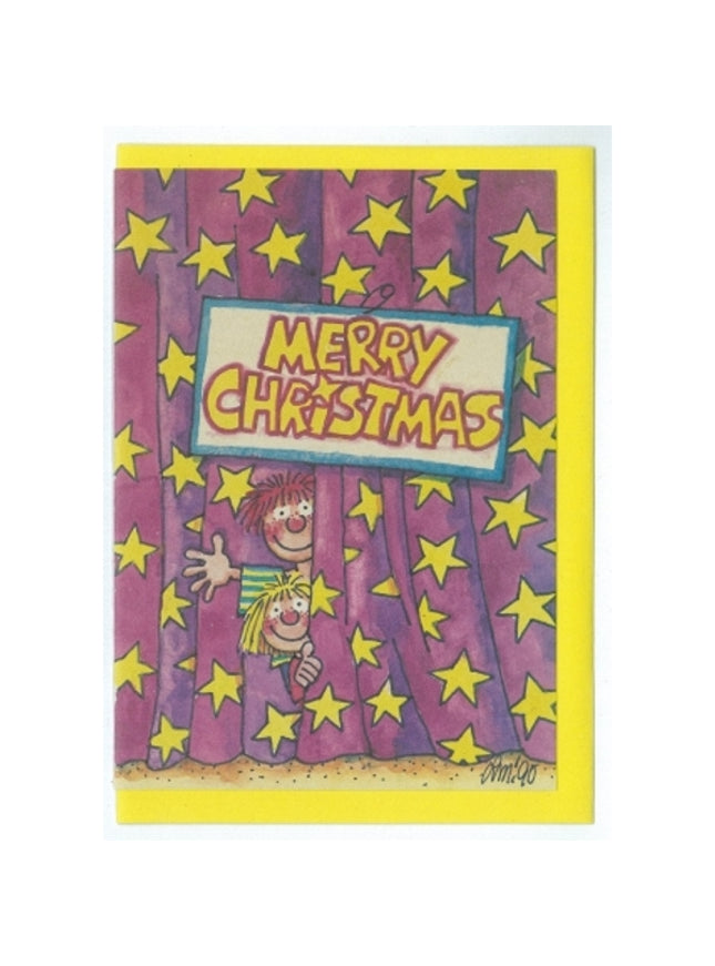 Wenskaart merry christmas (02-381)