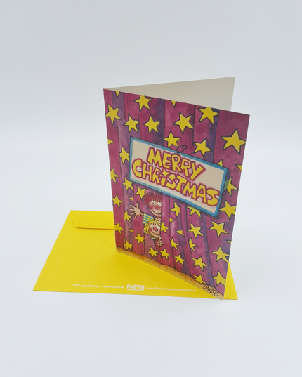 Wenskaart merry christmas (02-381)