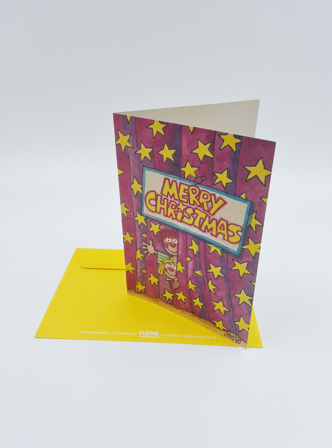 Wenskaart merry christmas (02-381)