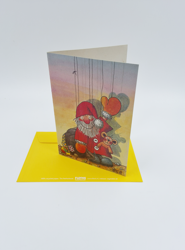 Wenskaart kerstman (02-386)