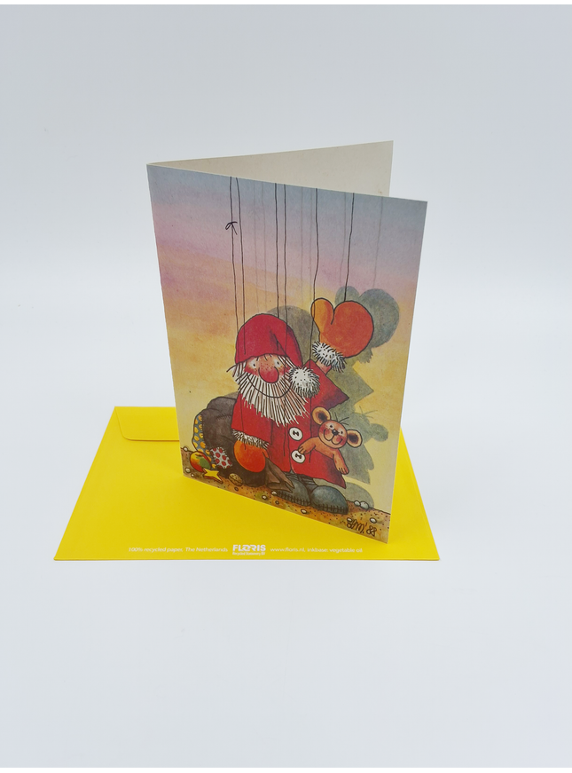 Wenskaart kerstman (02-386)