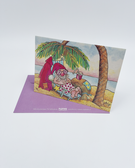 Palm tree greeting card