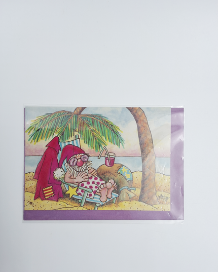 Palm tree greeting card