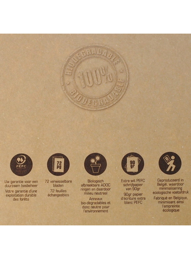 ADOC schrift BIO A5 - geruit 4x8 mm