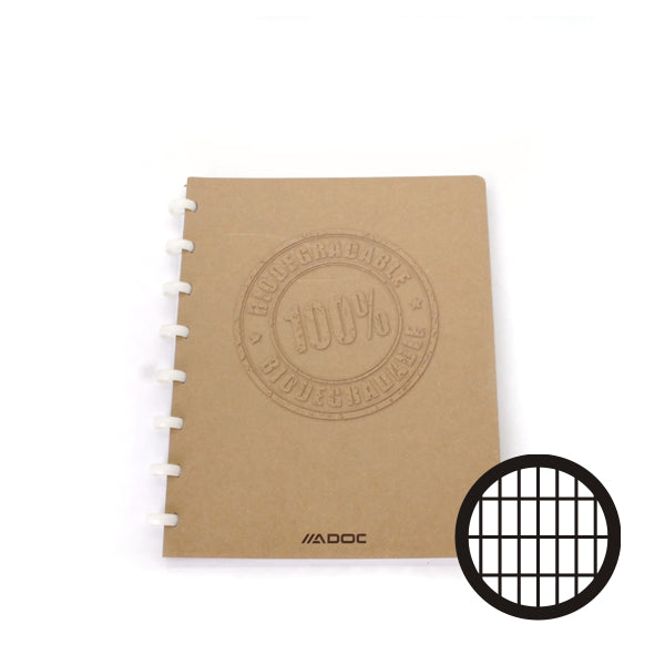 ADOC schrift BIO A5 - geruit 4x8 mm