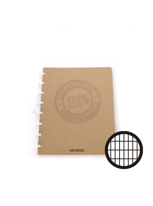 ADOC schrift BIO A5 - geruit 4x8 mm