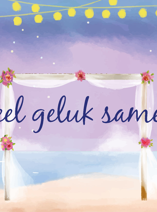 Wenskaart veel geluk samen (F11004)