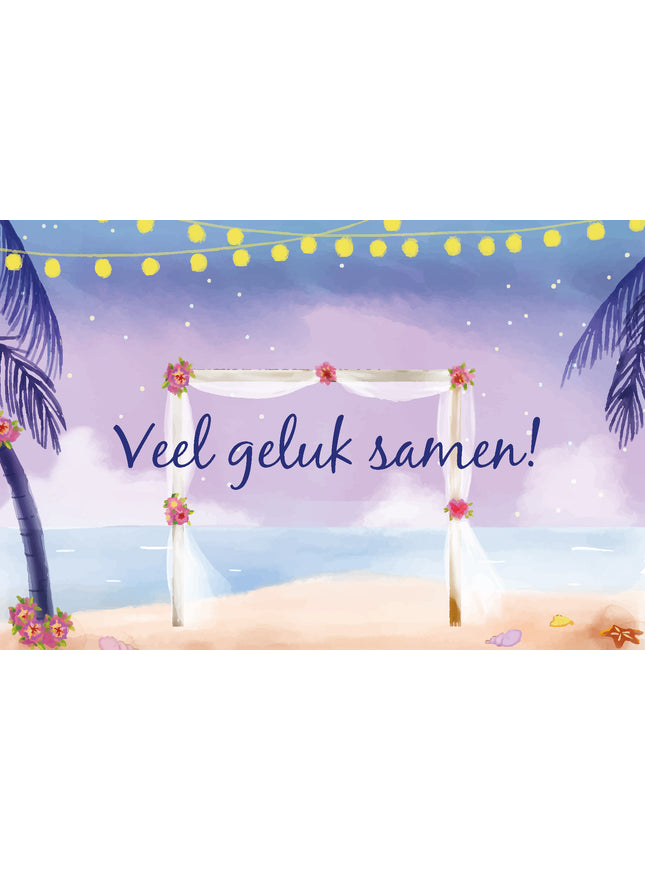 Wenskaart veel geluk samen (F11004)
