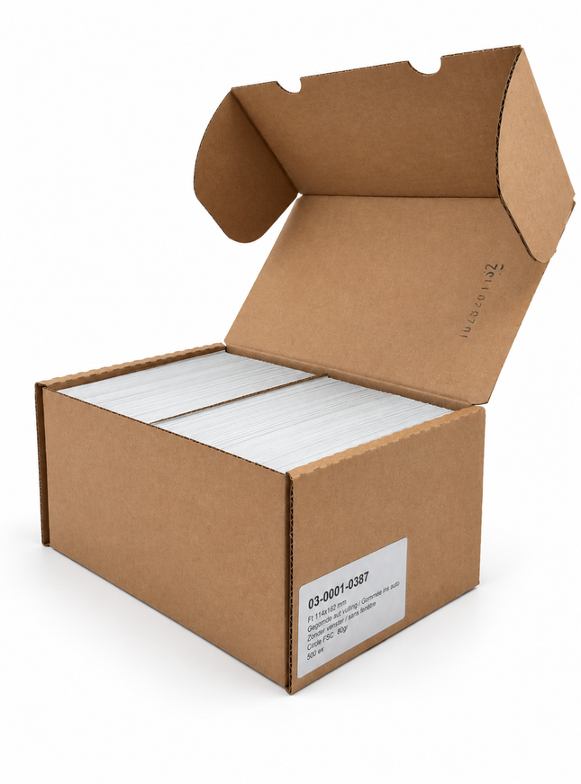 paquet de 50 enveloppes 114x162 mm, 70g - gommées, sans fenêtre