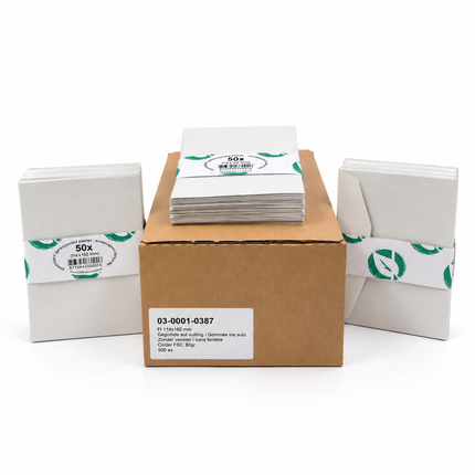 paquet de 50 enveloppes 114x162 mm, 70g - gommées, sans fenêtre