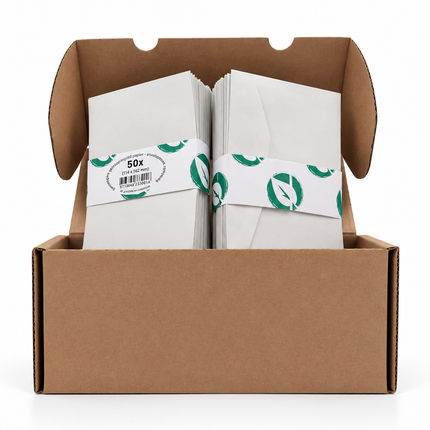 paquet de 50 enveloppes 114x162 mm, 70g - gommées, sans fenêtre