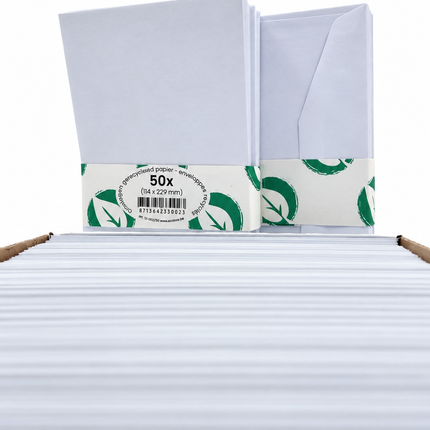 paquet de 50 enveloppes 114x229 mm, 80g - gommées, sans fenêtre