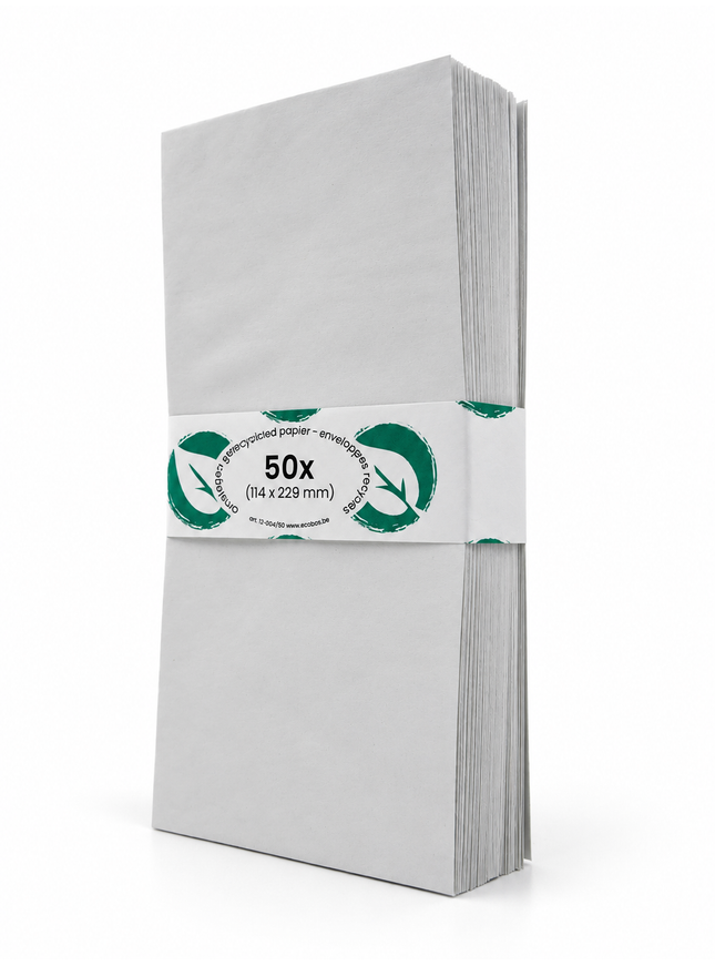 boîte 500 enveloppes 114x229 mm, 80g - bande auto-adhésive, sans fenêtre