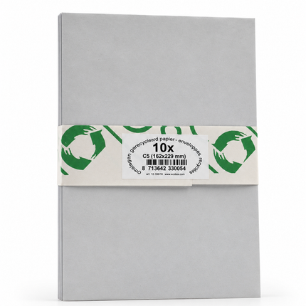 pack 10 enveloppes C5 162x229 mm, 95g