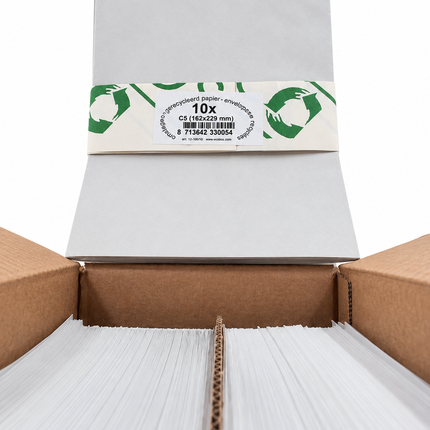 pack 10 enveloppes C5 162x229 mm, 95g