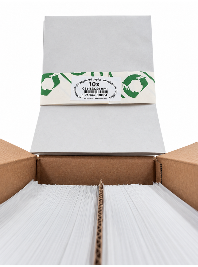pack 10 enveloppes C5 162x229 mm, 95g
