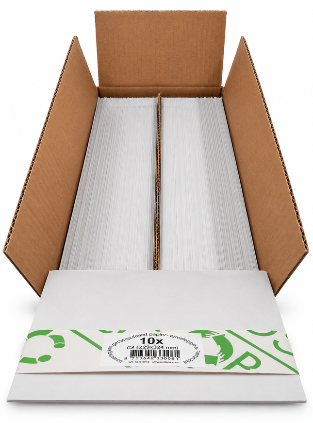 paquet de 10 enveloppes C4 229x324 mm, 95g
