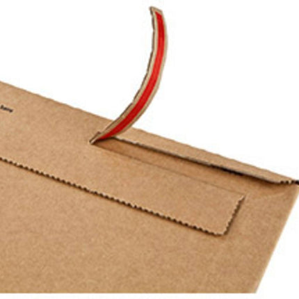 zakomslag microgolfkarton 166x267 mm - zelfklevende strip, zonder venster