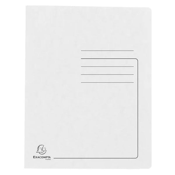 Snelhechtmap glanskarton 355g - A4 - wit