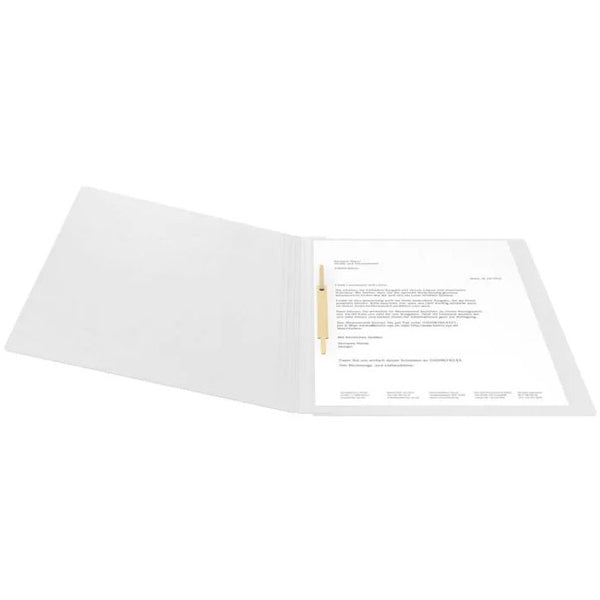 Snelhechtmap glanskarton 355g - A4 - wit