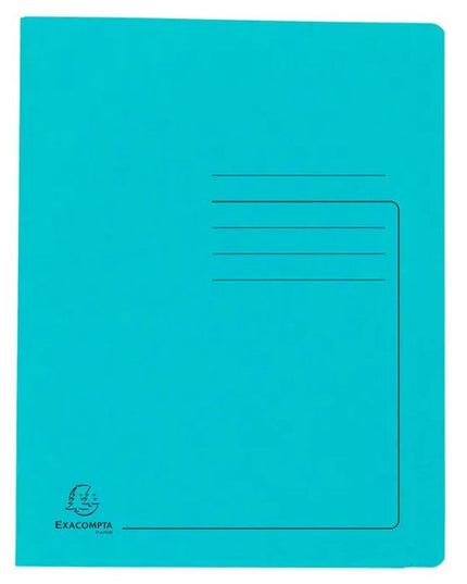 Snelhechtmap glanskarton 355g - A4 - licht blauw