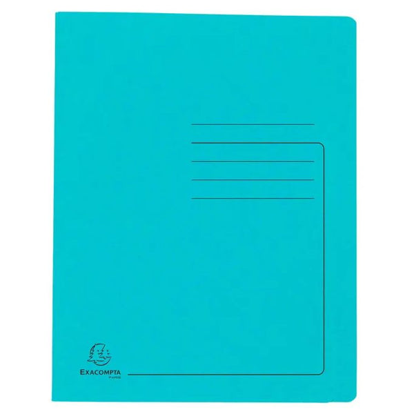 Snelhechtmap glanskarton 355g - A4 - licht blauw
